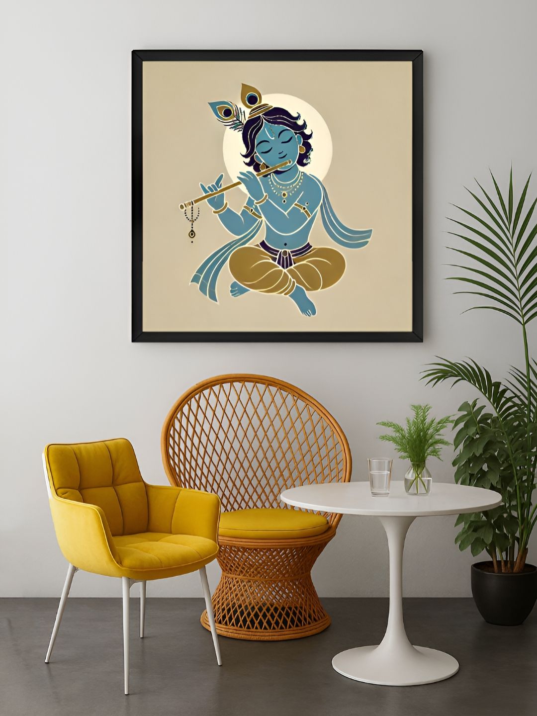 999Store Off White & Brown 1 Piece Canvas Religious Wall Paintings-picture-11