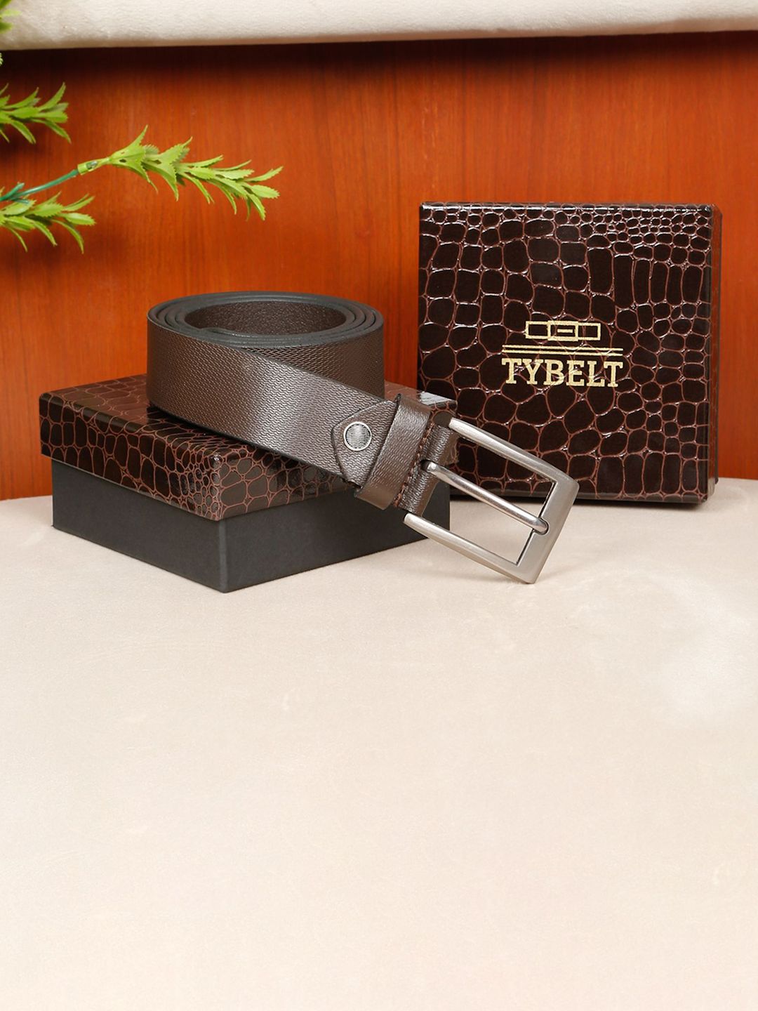 TYBELT Men Textured Leather Formal Belt-picture-31