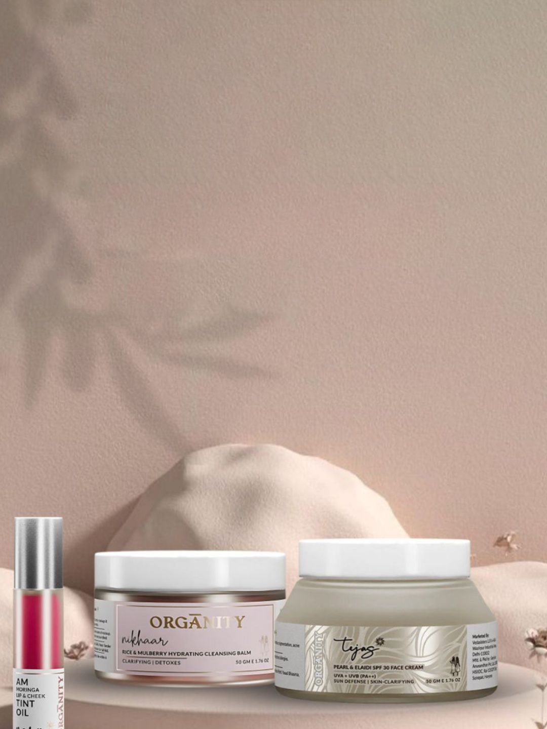 Organity Set Of 3 Cleansing Balm- 50 g With Face Cream- 50 g & Tint Oil- 10 ml-image-34