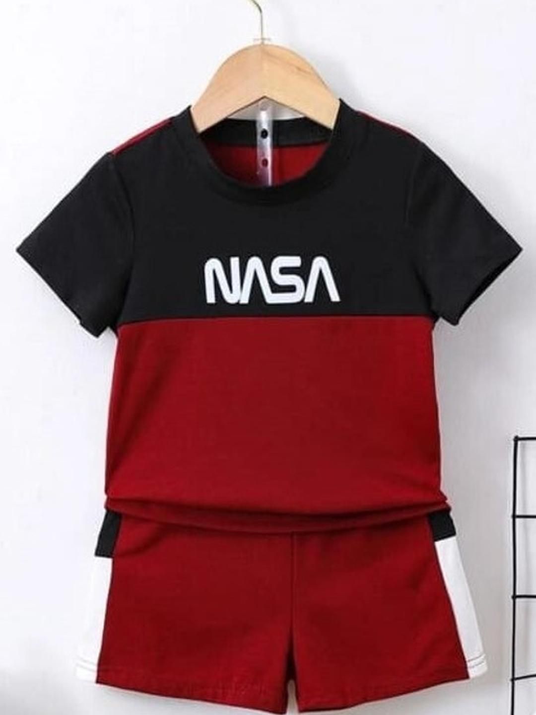 ELPIXIE FASHION Unisex Red Clothing Set-picture-49