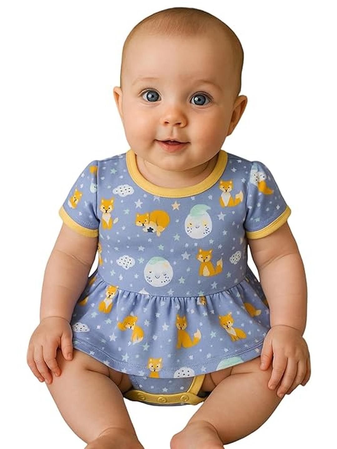 Adhigams Girls Printed Cotton Romper-picture-35
