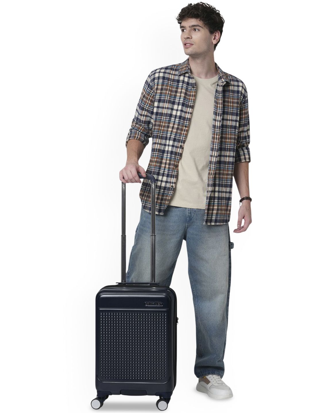 CALVIN KLEIN IN STEREO Range Midnight Navy Hard 22" Cabin Luggage-image-5