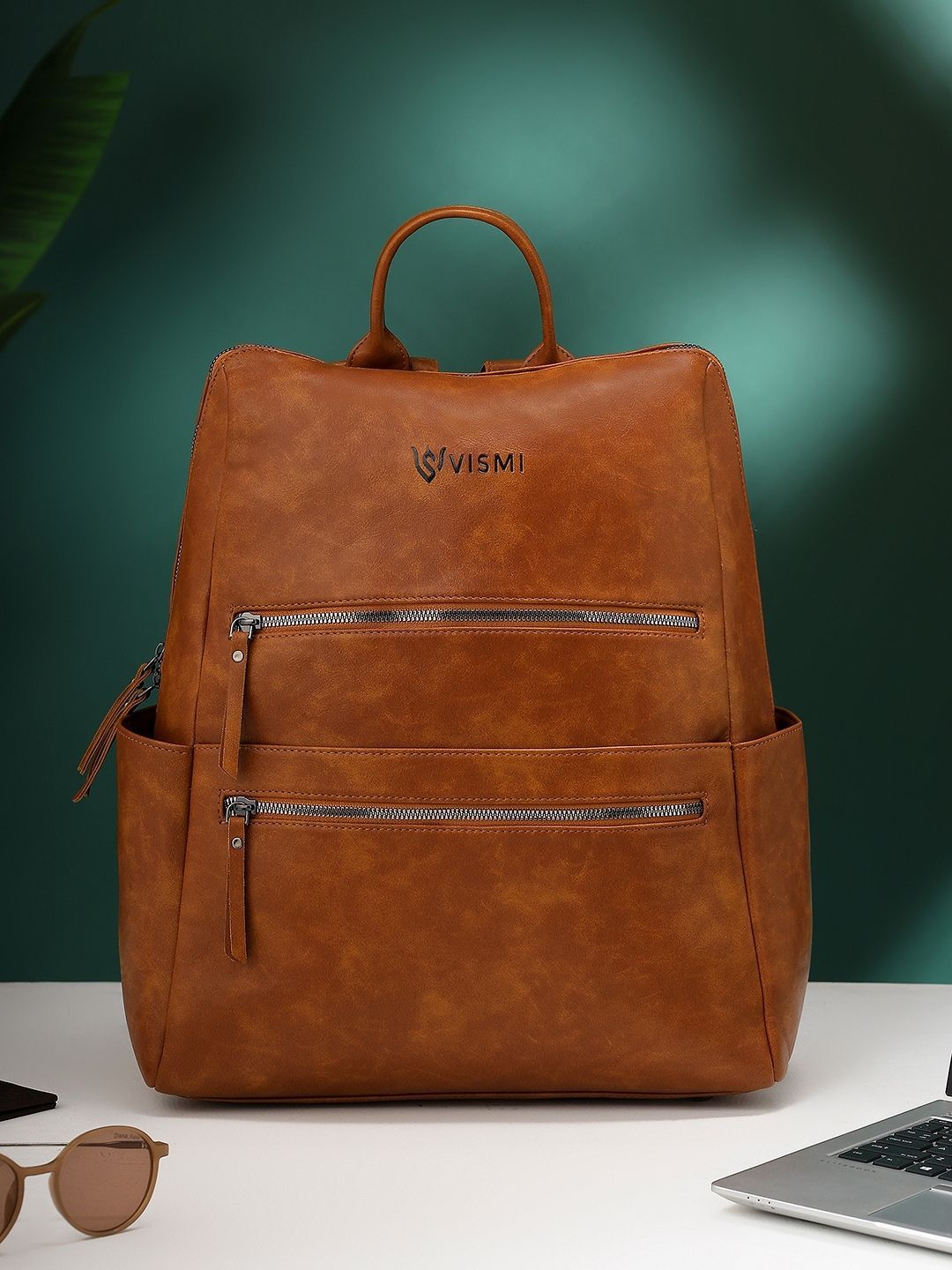 VISMIINTREND Unisex Leather Backpack with Anti-Theft-picture-17