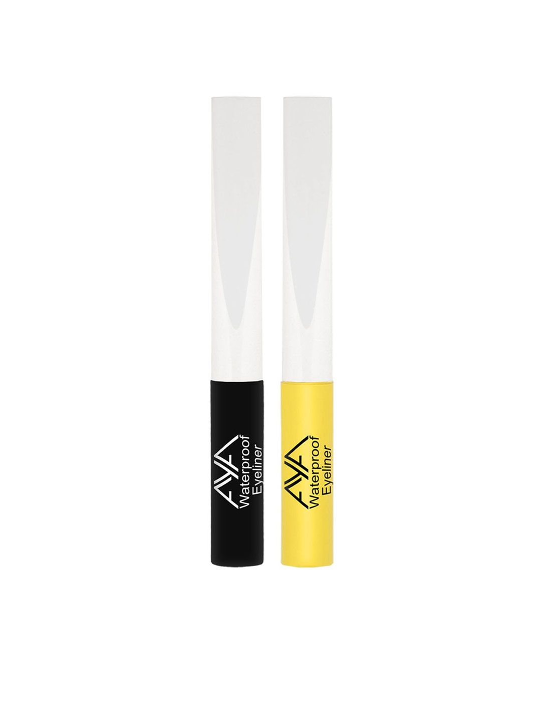 AYA Set Of 2 Long-Lasting Waterproof Liquid Eyeliner - 5ml Each - Kohl Black-Lemon Yellow-image-31