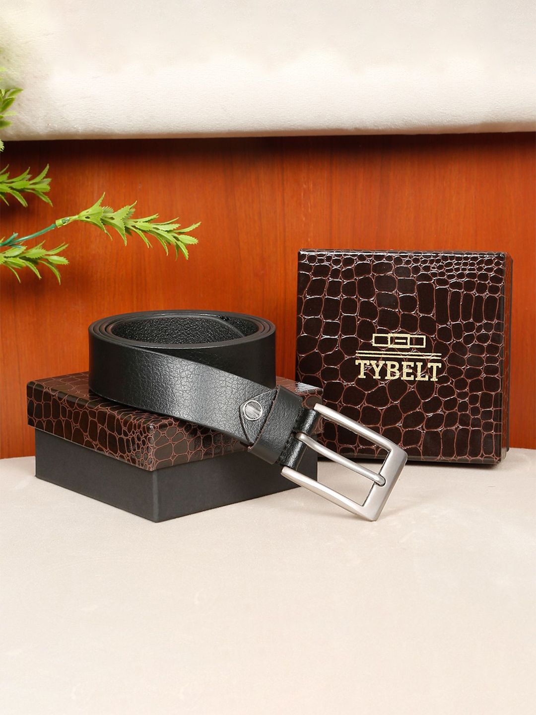 TYBELT Men Textured Leather Formal Belt-picture-16