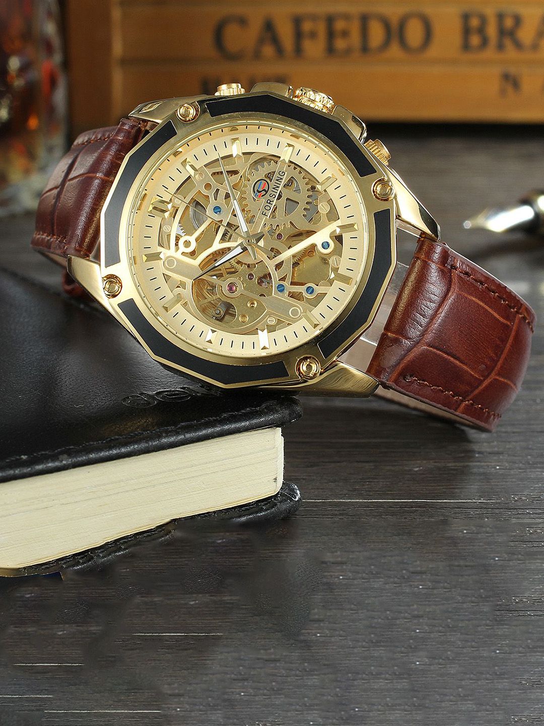 FORSINING Men Dial & Leather Straps Analogue Watch FSG8130M3G4-picture-28