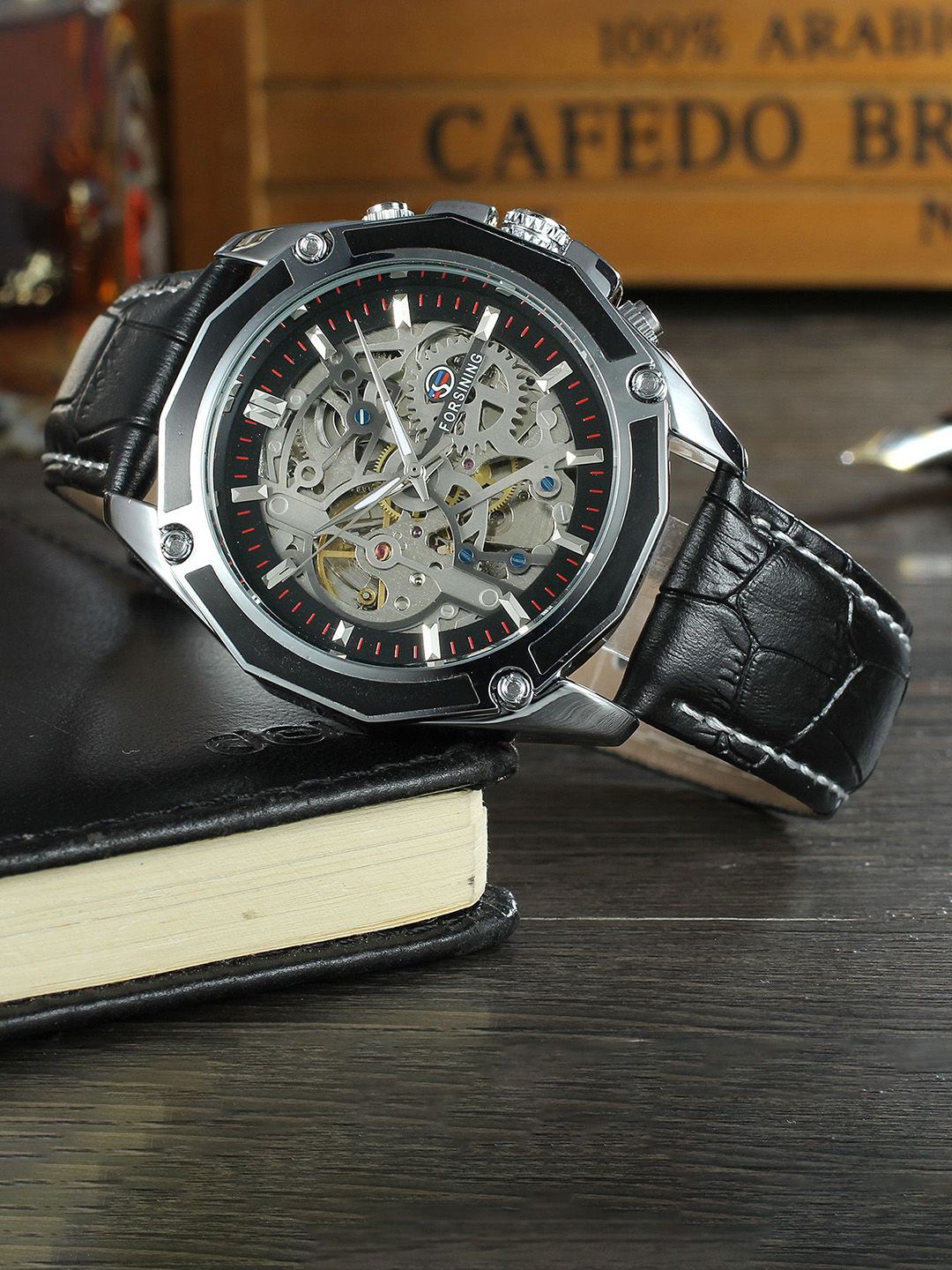 FORSINING Men Dial & Leather Straps Analogue Watch FSG8130M3S2-picture-29