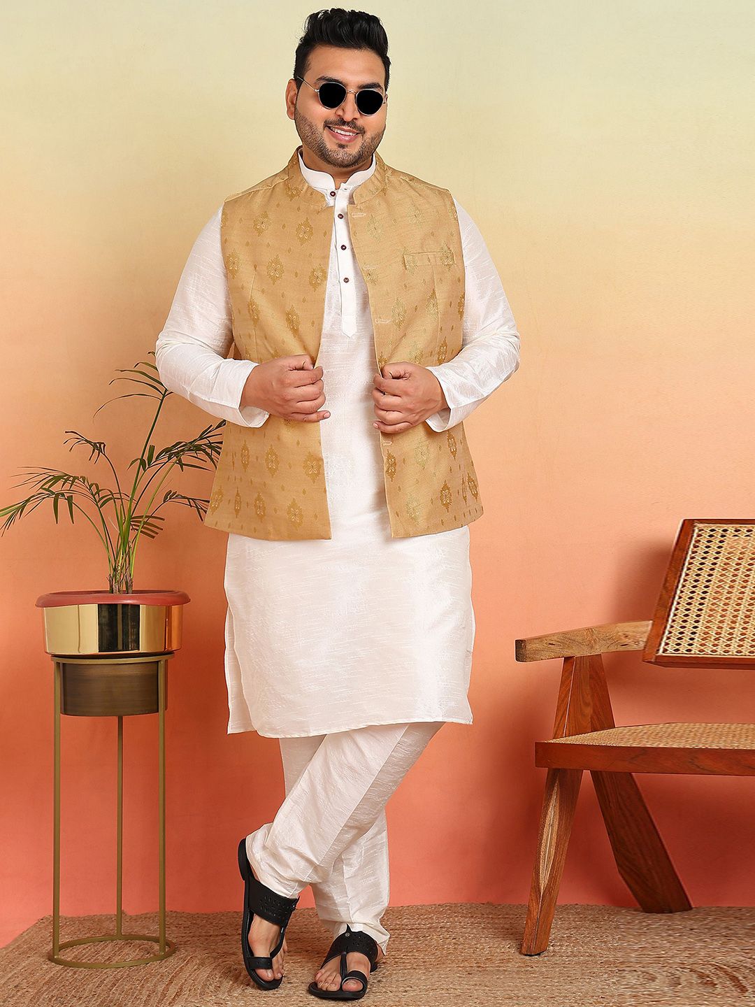 Sztori Woven Design Nehru Jacket-picture-49