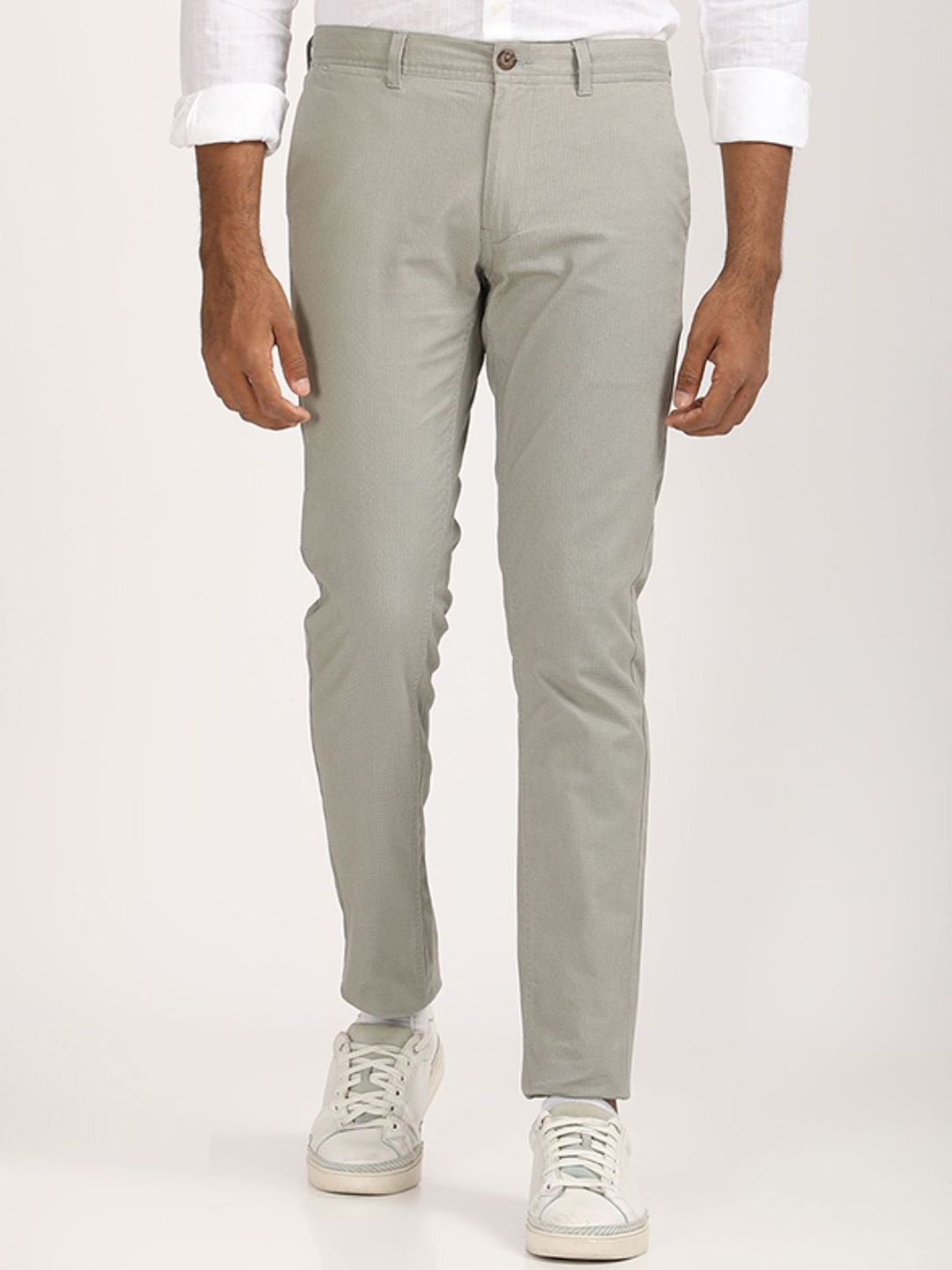 Indian Terrain Men Kansas Mid-Rise Regular Trousers-picture-14
