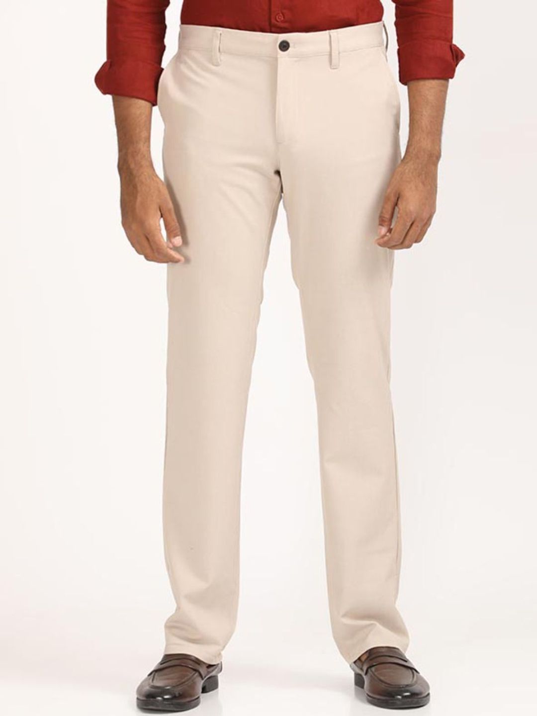 Indian Terrain Men Kansas Regular Fit Formal Trousers-picture-37
