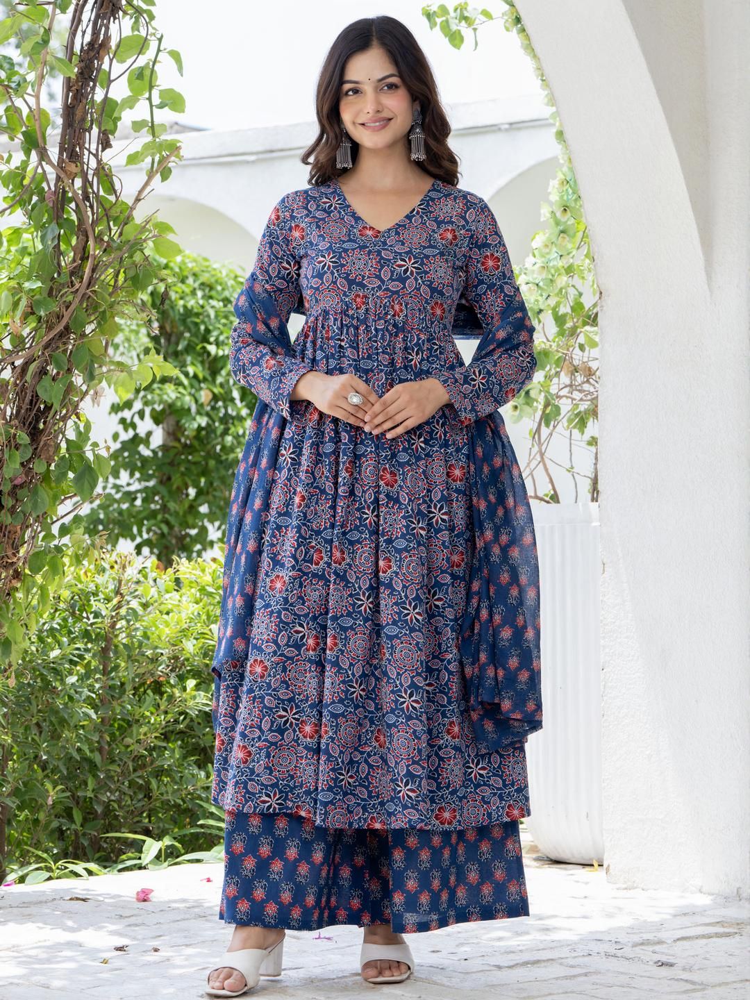 NWH Women Blue Kurta Sets