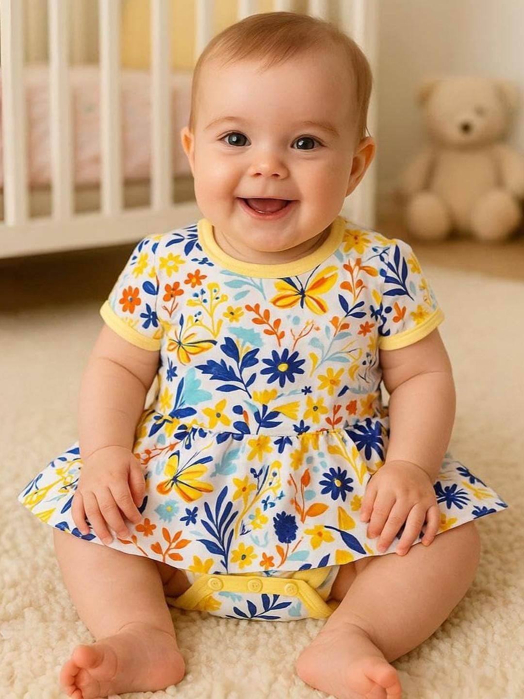 Adhigams Kids Printed Cotton Romper-picture-27