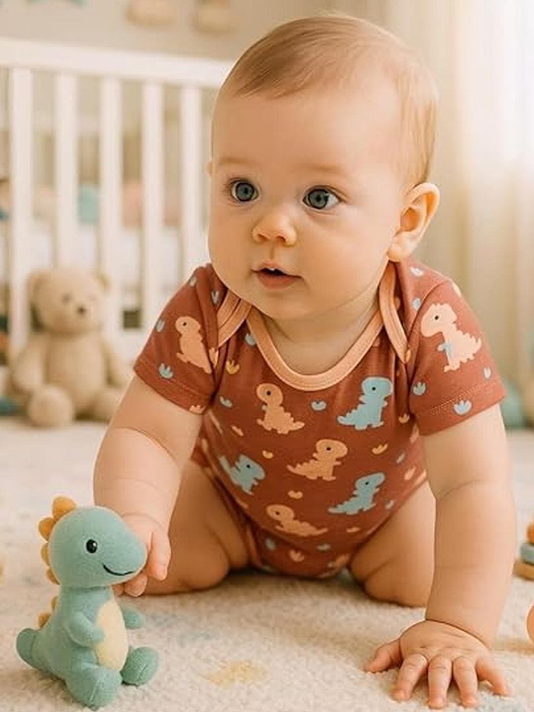 Adhigams Kids Printed Cotton Romper-picture-32