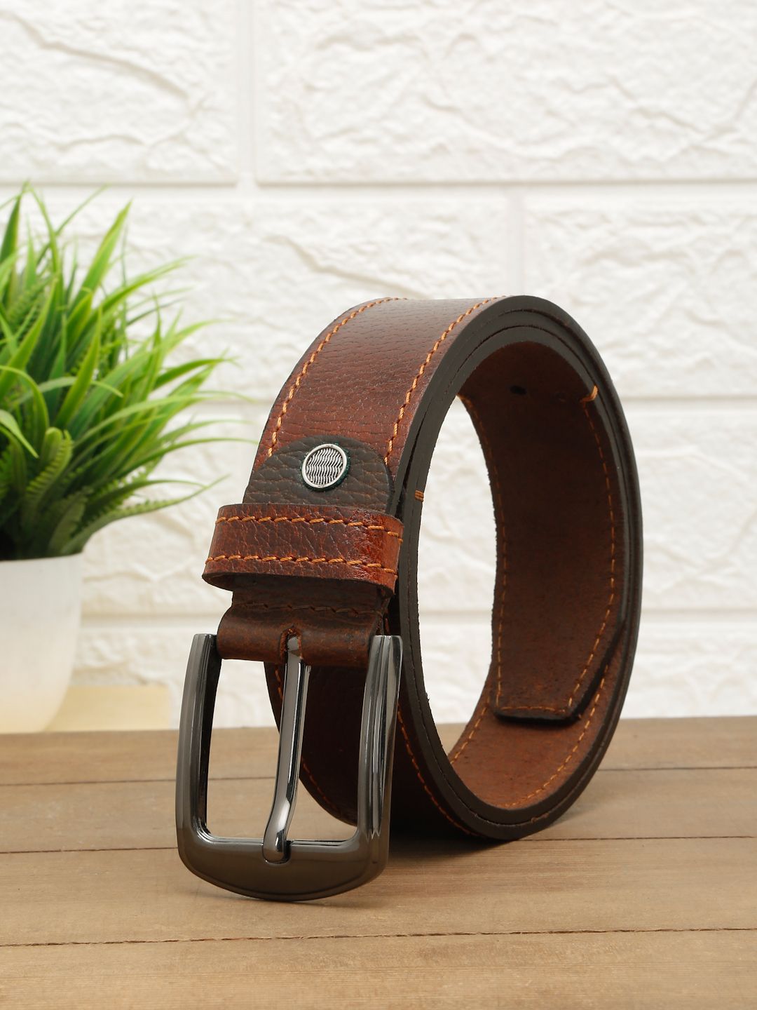 TYBELT Men Textured Leather Formal Belt-picture-27