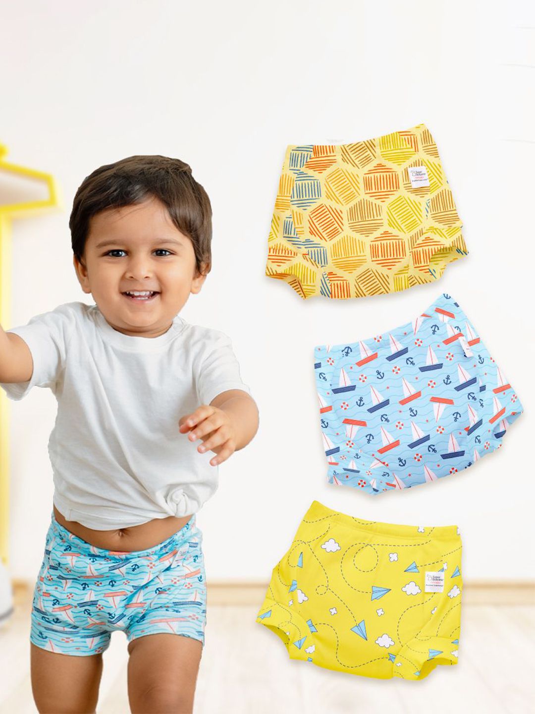 SuperBottoms Set Of 3 Padded Underwear For Potty Training & Mess-Free Diaper-picture-35
