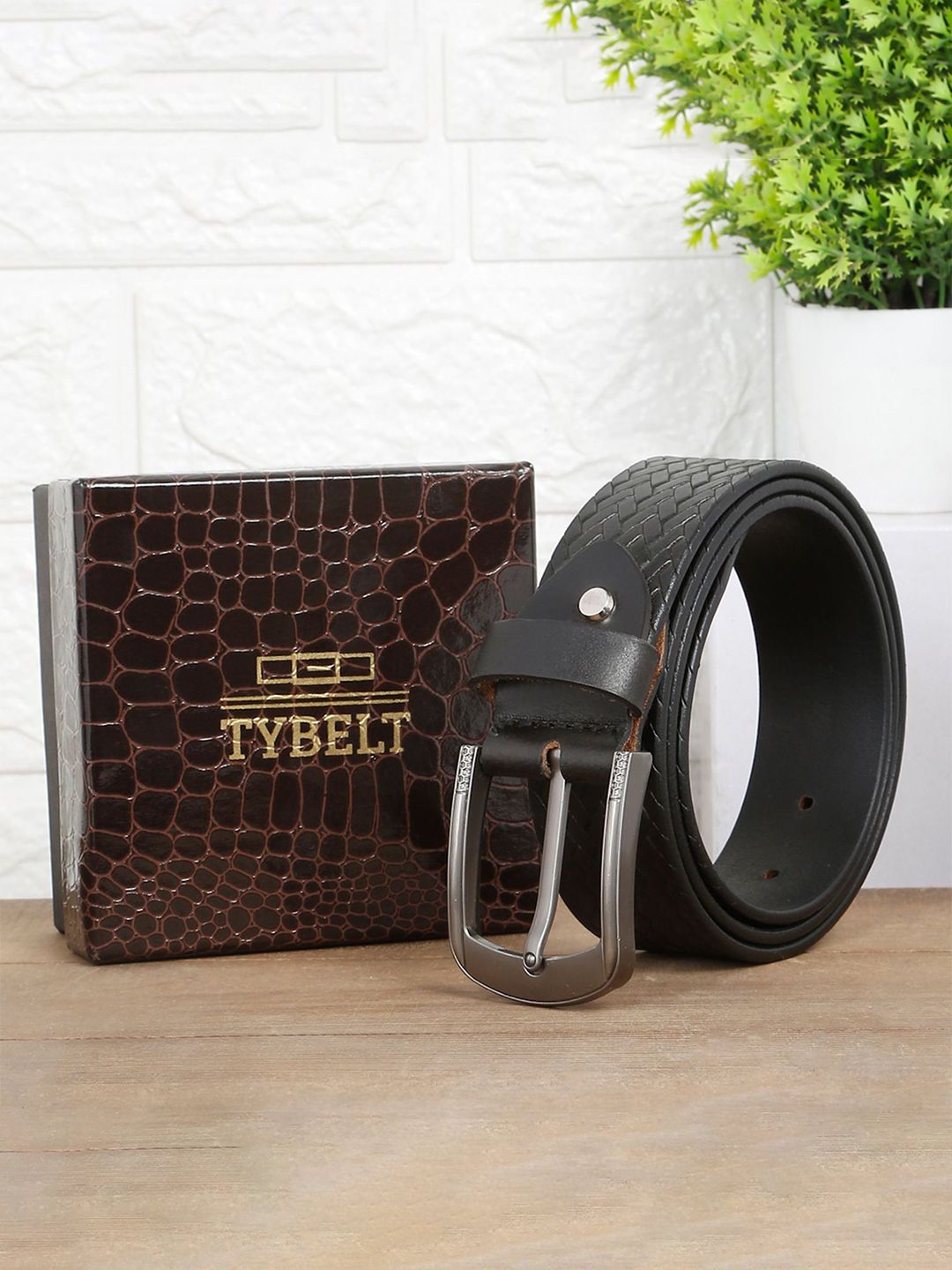 TYBELT Men Textured Leather Belt-picture-25