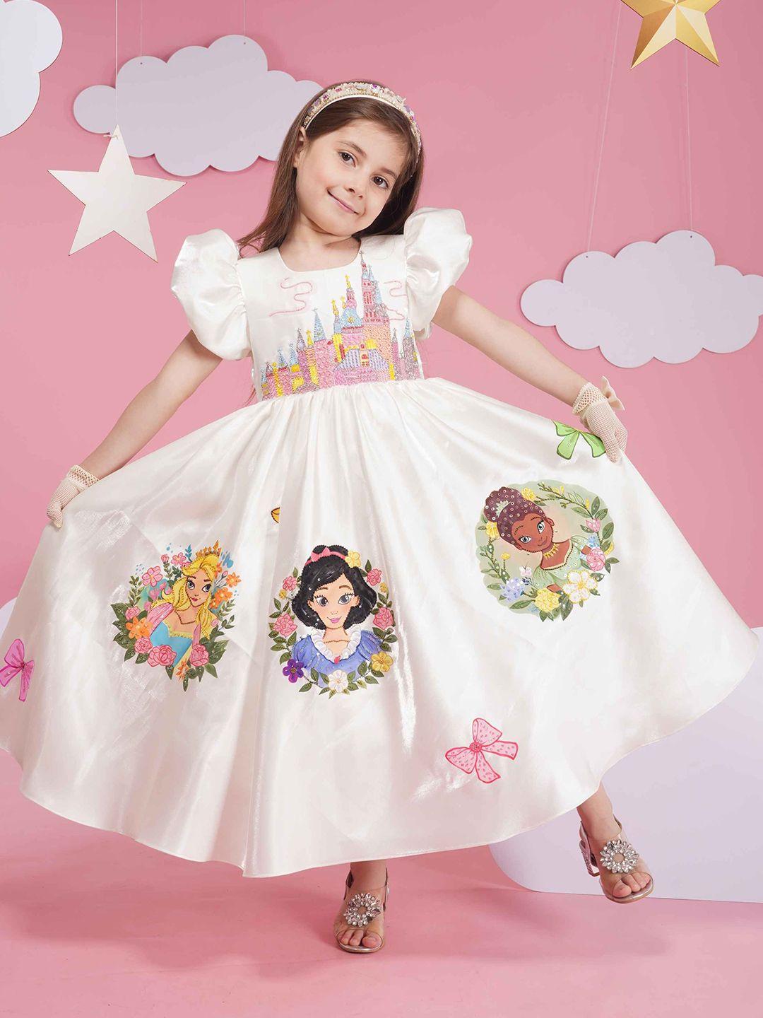 HOITY MOPPET Girls Printed Fit-Flare Dress-image-44