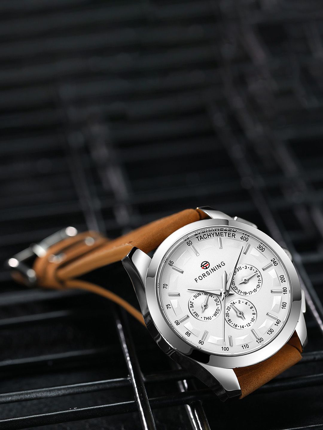 FORSINING Men Dial & Leather Straps Analogue Watch FSG6917M3S2-picture-22