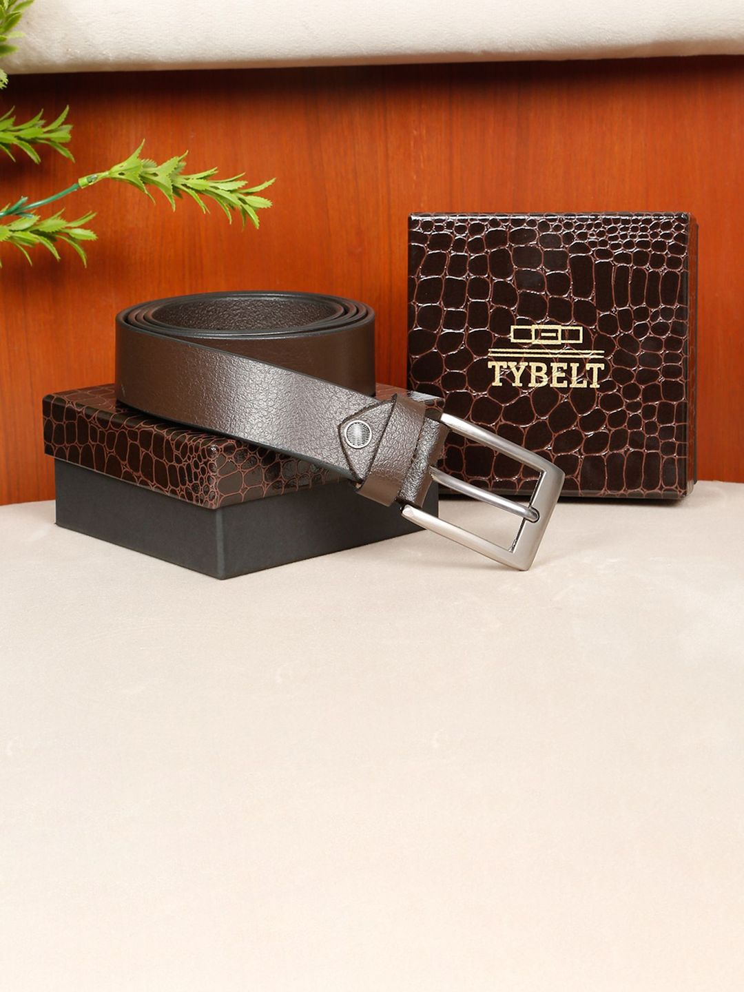 TYBELT Men Textured Leather Formal Belt-picture-24