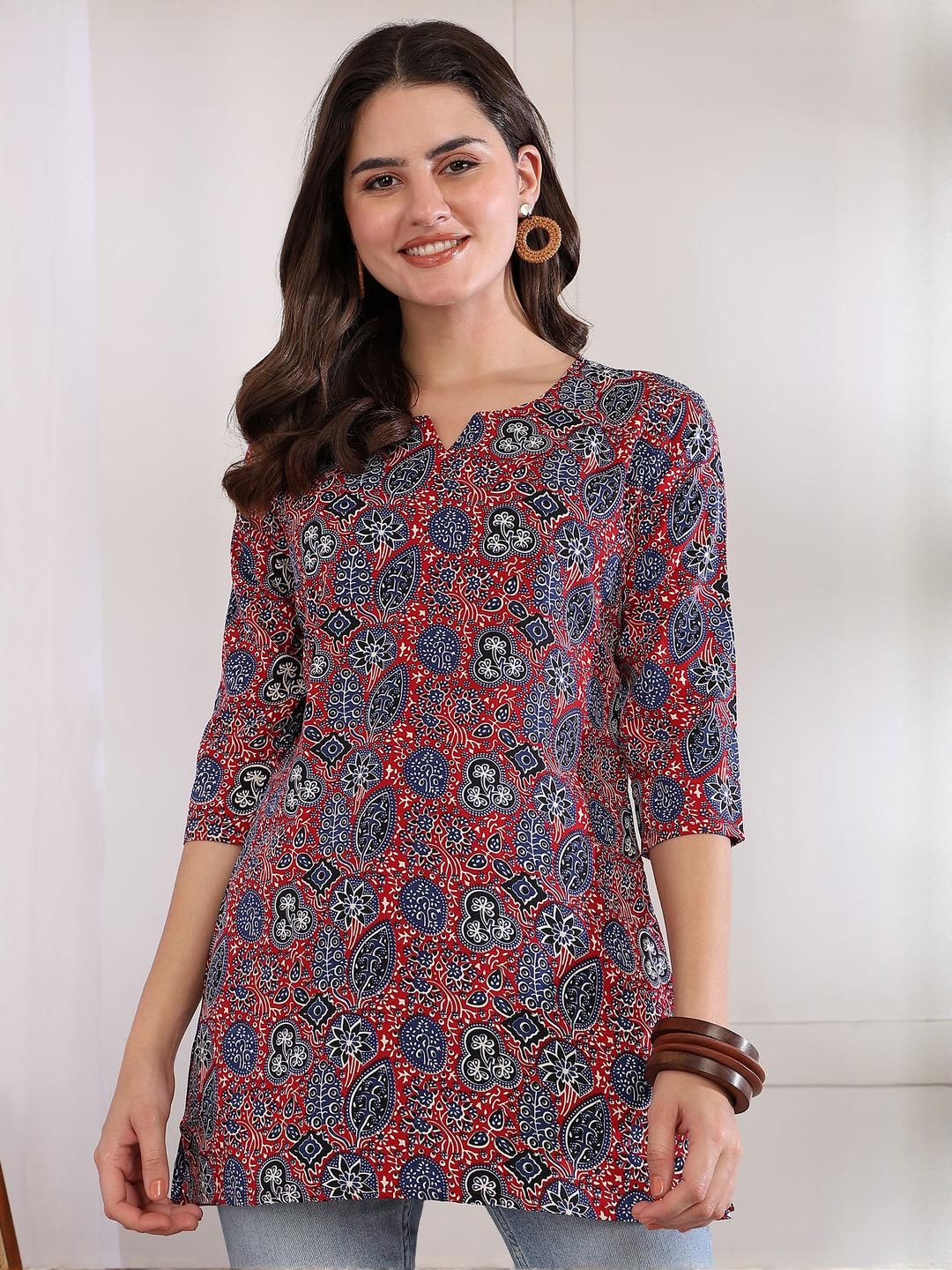 moda rapido Women Printed Regular Straight Kurti Pack Of-1-picture-22