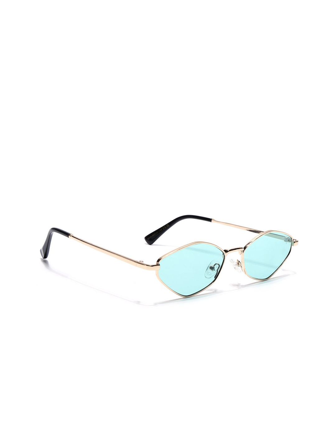 Voyage Unisex Green Lens & Gold-Toned Oval Sunglasses with UV Protected Lens 2314MG7137-picture-21