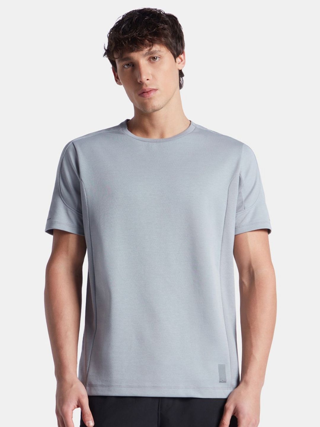 Jockey Super Combed Cotton Solid Round Neck Half Sleeve T-Shirt with Breathable Mesh-MV01-picture-24