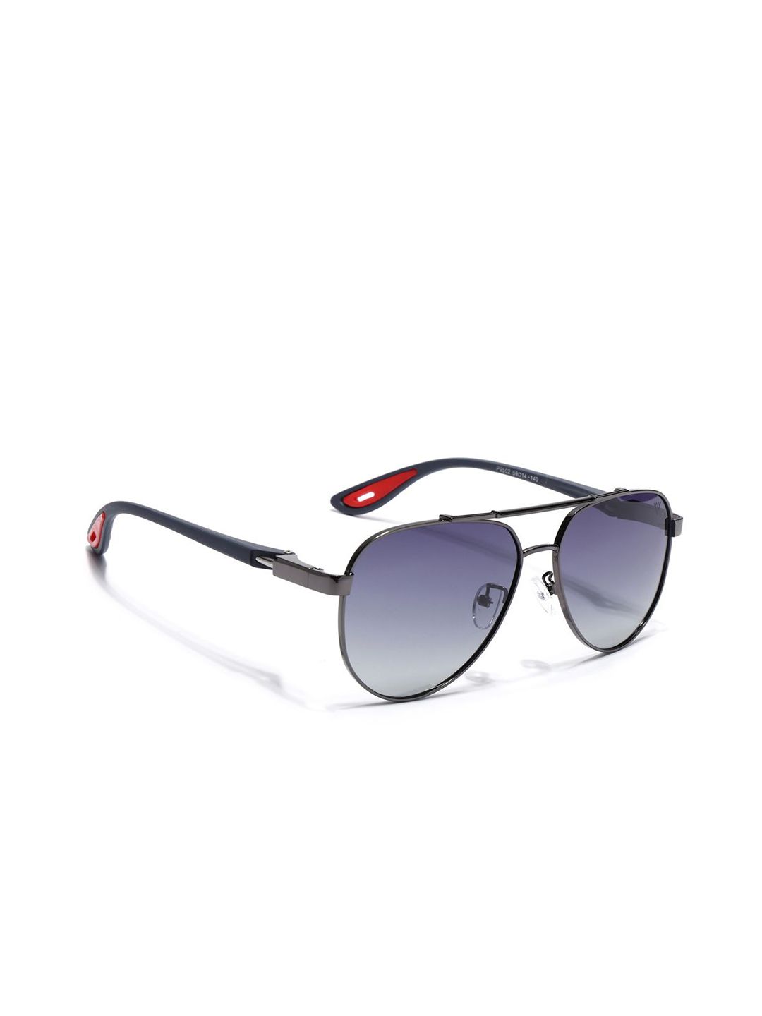 Voyage Unisex Grey Lens & Gunmetal-Toned Aviator Sunglasses with 9502PMG7139-picture-16