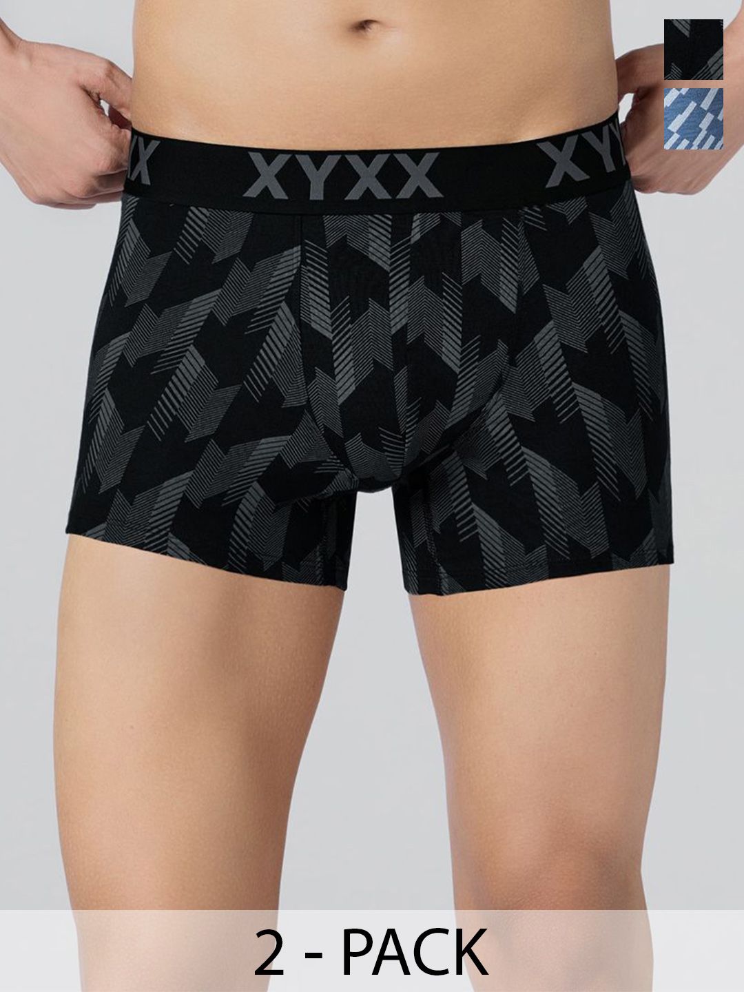 XYXX Men Pack of 2 Metrix Cotton Modal Printed Trunk XYTRNK2PCKN807-picture-33