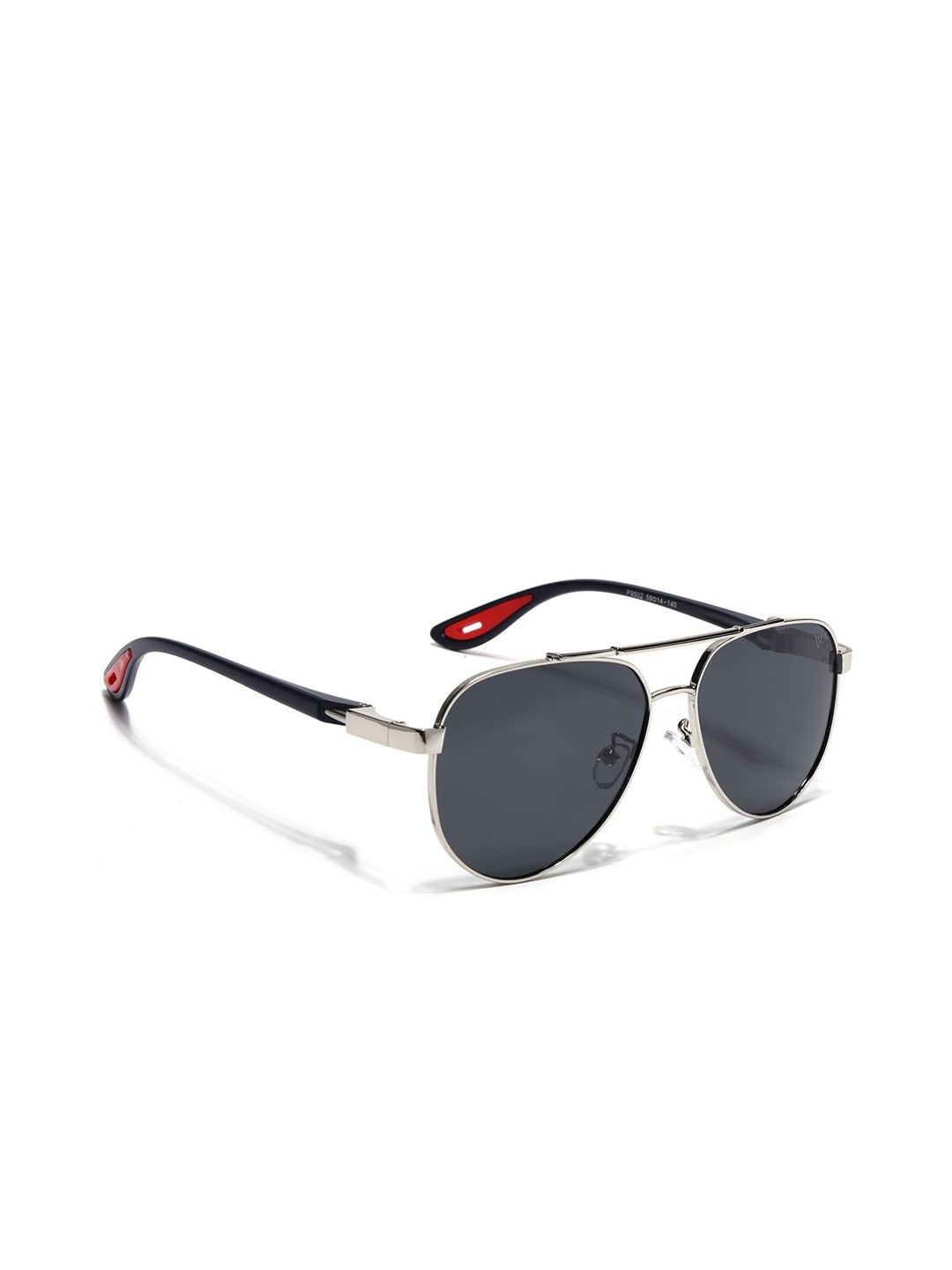 Voyage Unisex Black Lens & Steel-Toned Aviator Sunglasses-picture-13