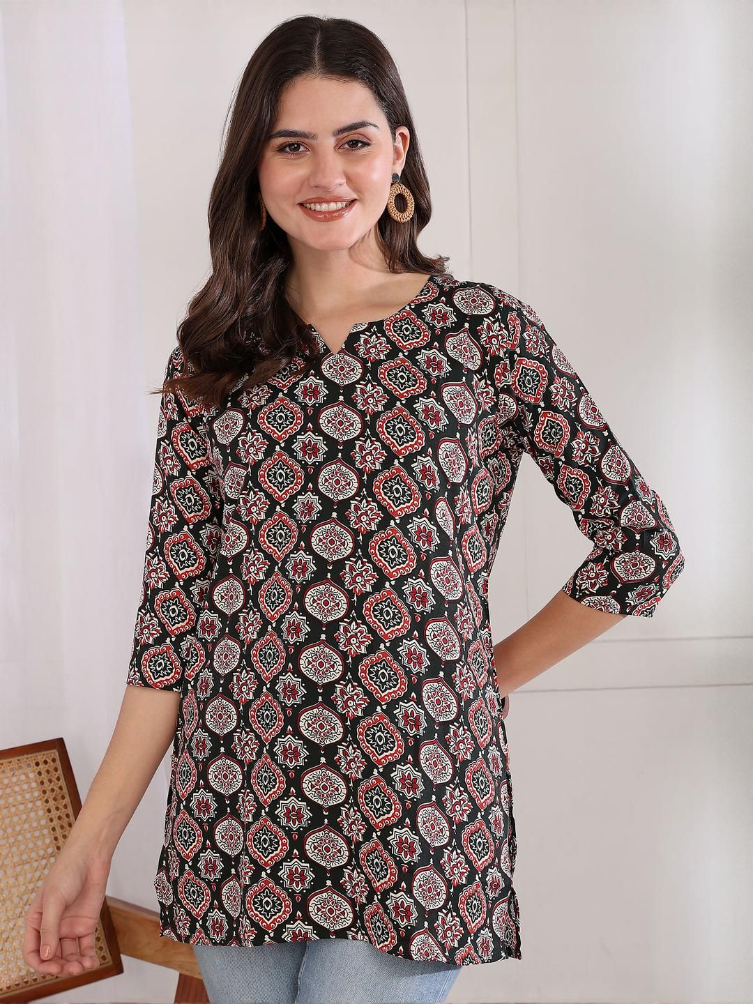 moda rapido Women Printed Regular Straight Kurti Pack Of-1-picture-15