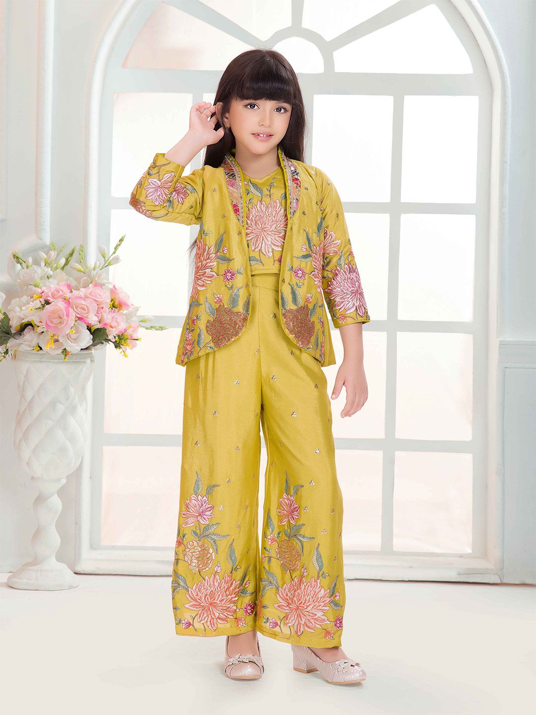 Tiny Kingdom Girls Top with Palazzos-picture-30