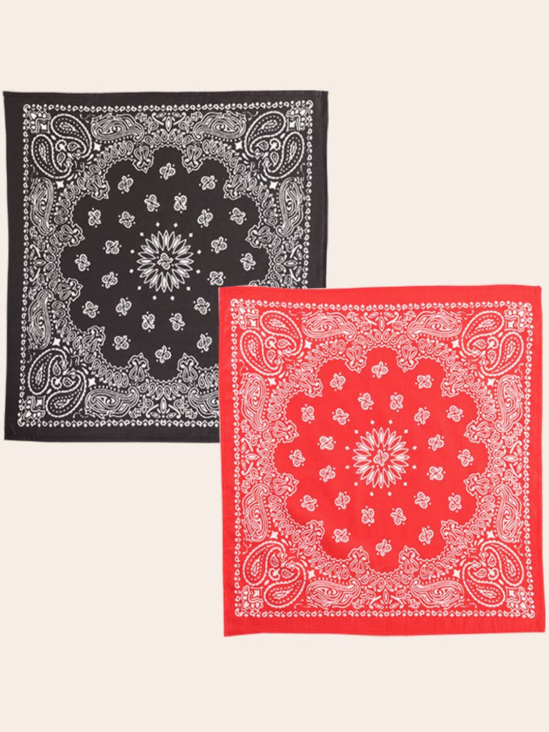 Ravaiyaa Unisex Pack of 2 Mandala Printed Pure Cotton Bandana-picture-28