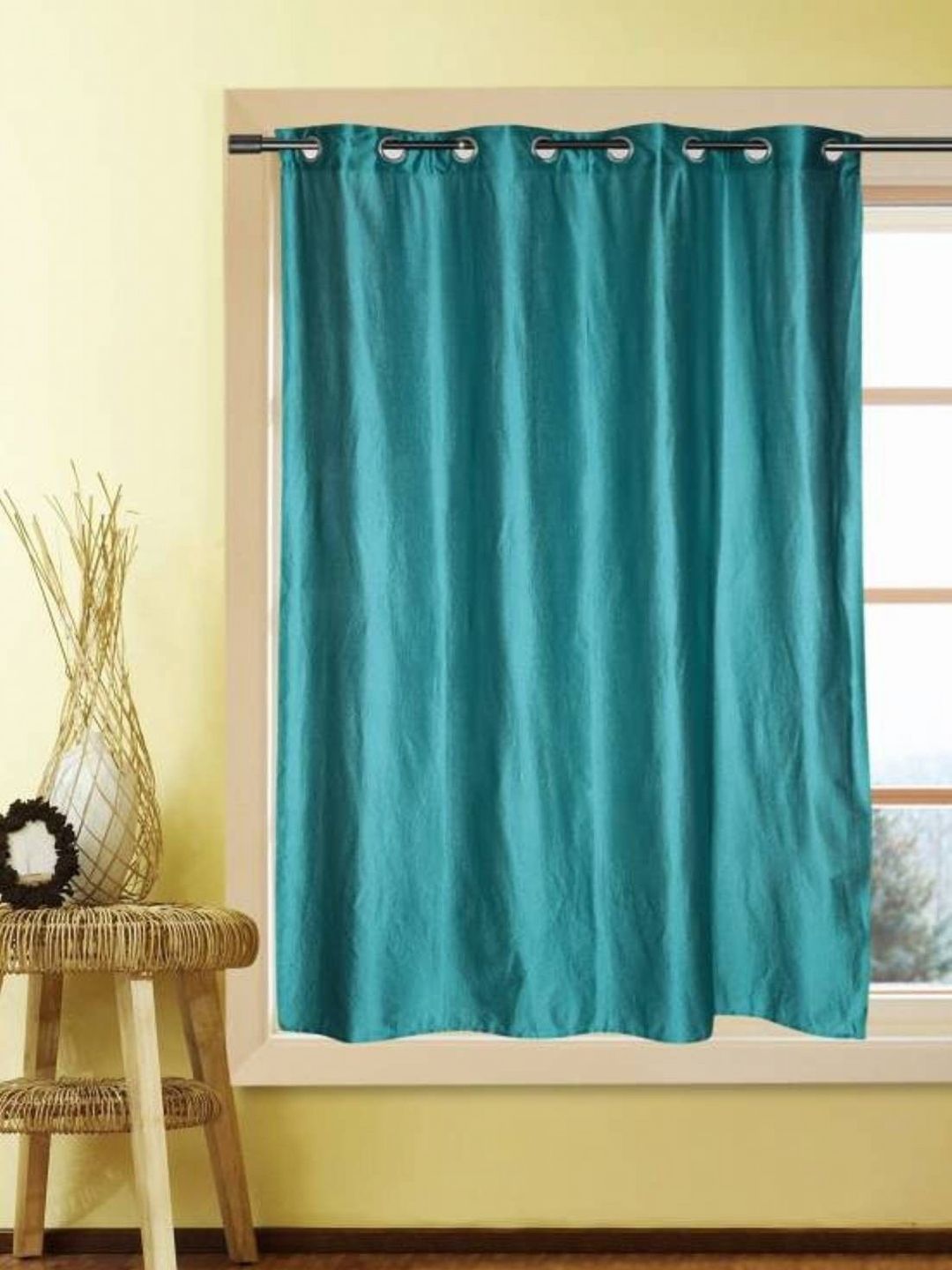 BELLA TRUE Blue Ripple Fold Window Curtain-image-8