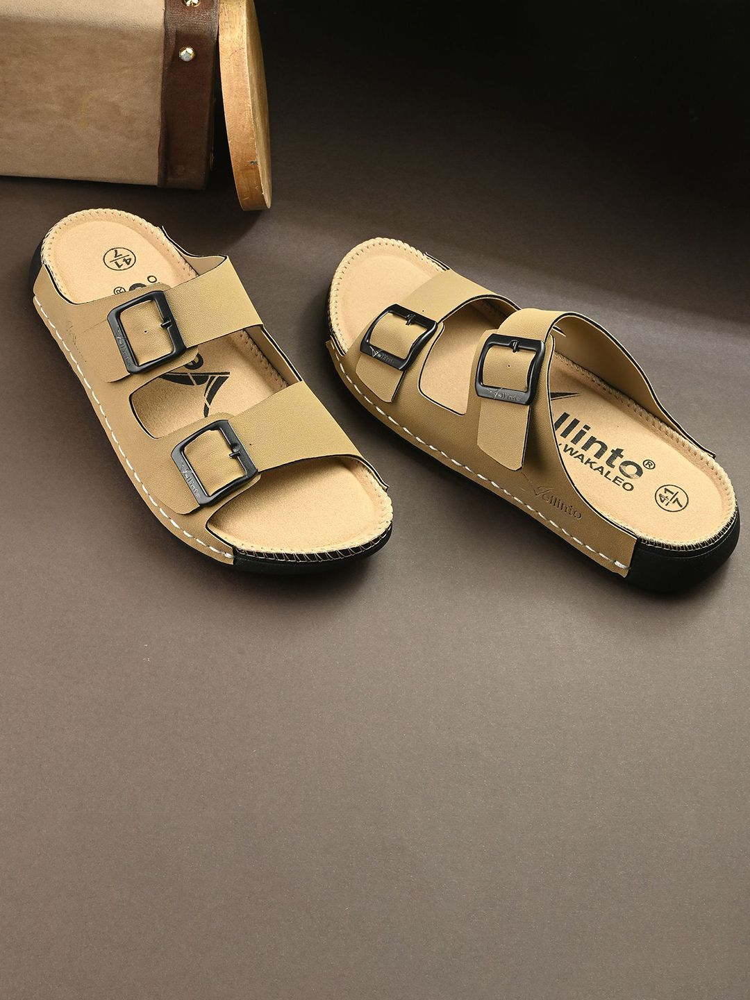 Vellinto Men Comfort Sandals with Buckle-image-36