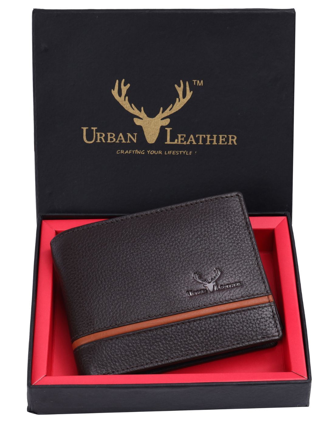 URBAN LEATHER Men Leather Two Fold Wallet-image-12