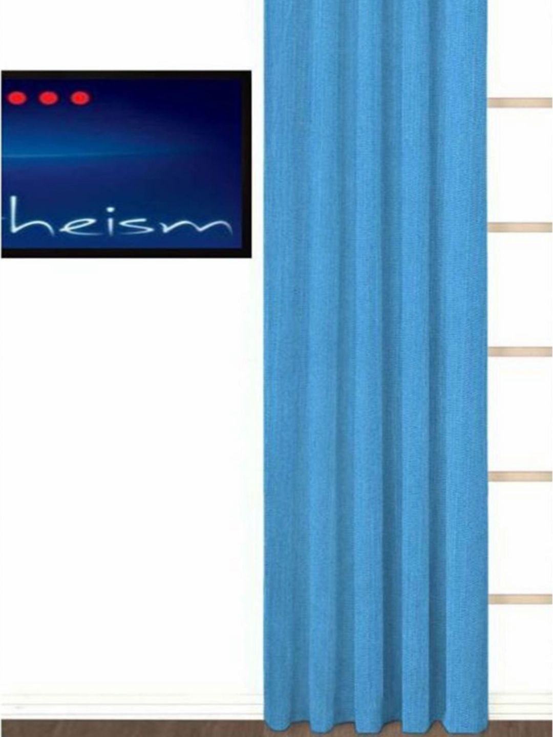 BELLA TRUE Blue Black Out Door Curtain-picture-6