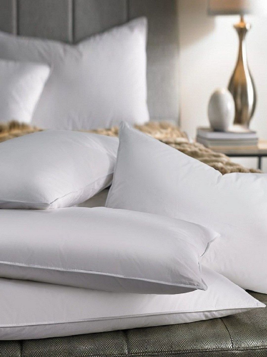 JDX White 4 Pieces Cotton Sleep Pillow-picture-33