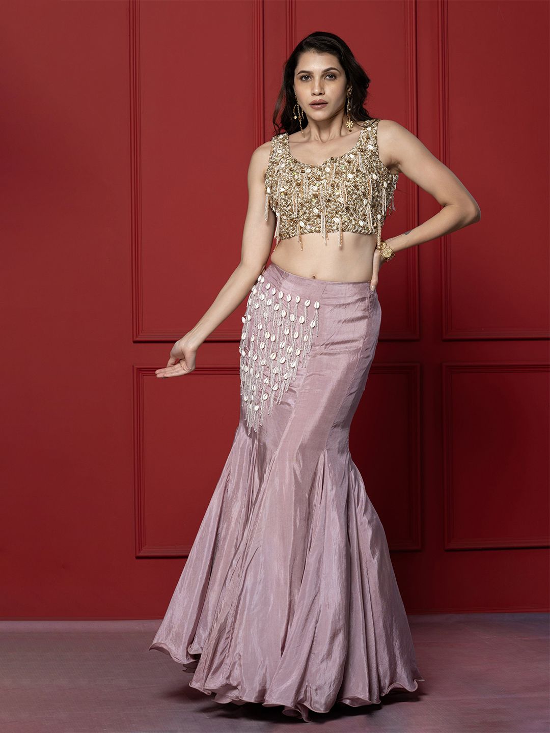 GloballyRonakRBafna Embellished Beads & Stones Ready to Wear Lehenga & Blouse-picture-40