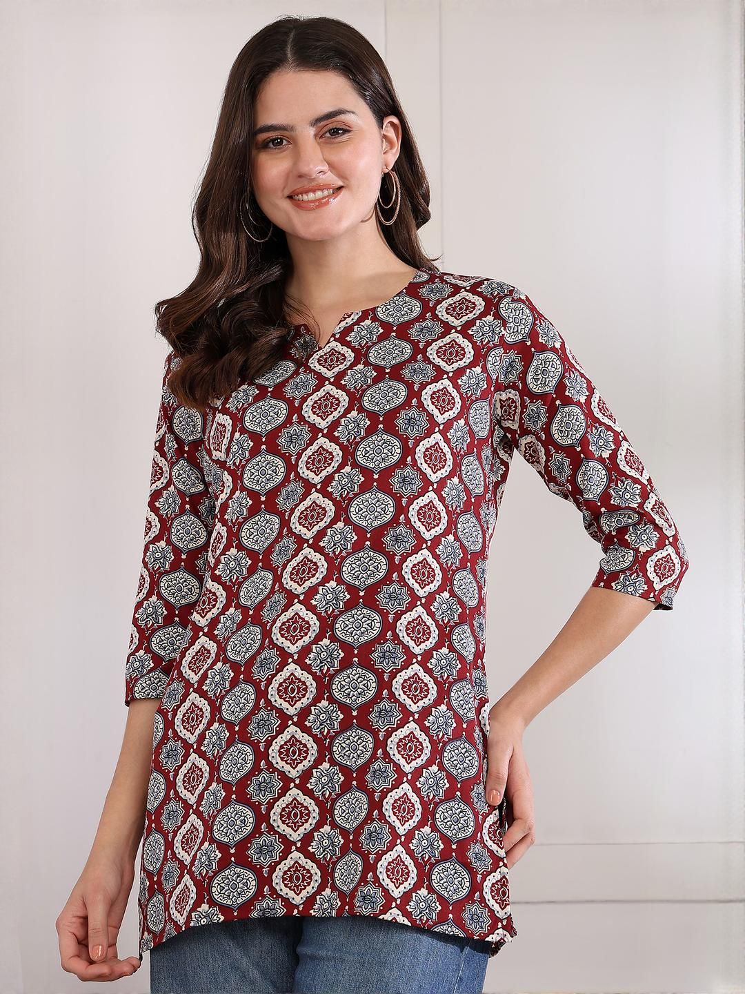 moda rapido Women Printed Regular Straight Kurti Pack Of-1-picture-32