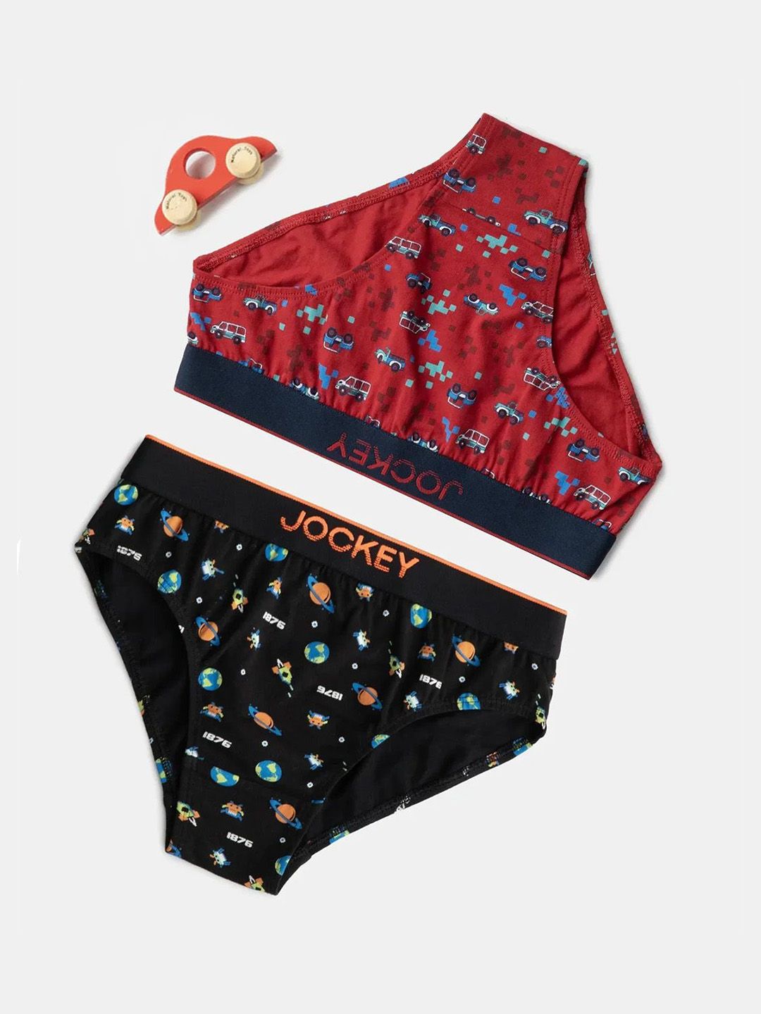 Jockey Pack of 2 Super Combed Cotton Printed Brief with Ultrasoft Waistband - PB04