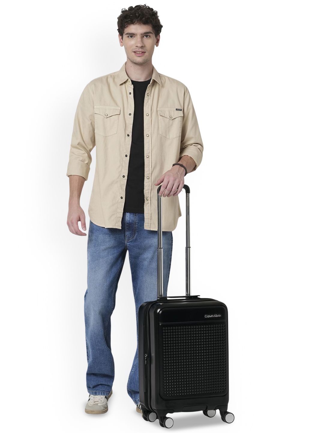 CALVIN KLEIN IN STEREO Range Black Hard 22" Cabin Luggage-picture-12