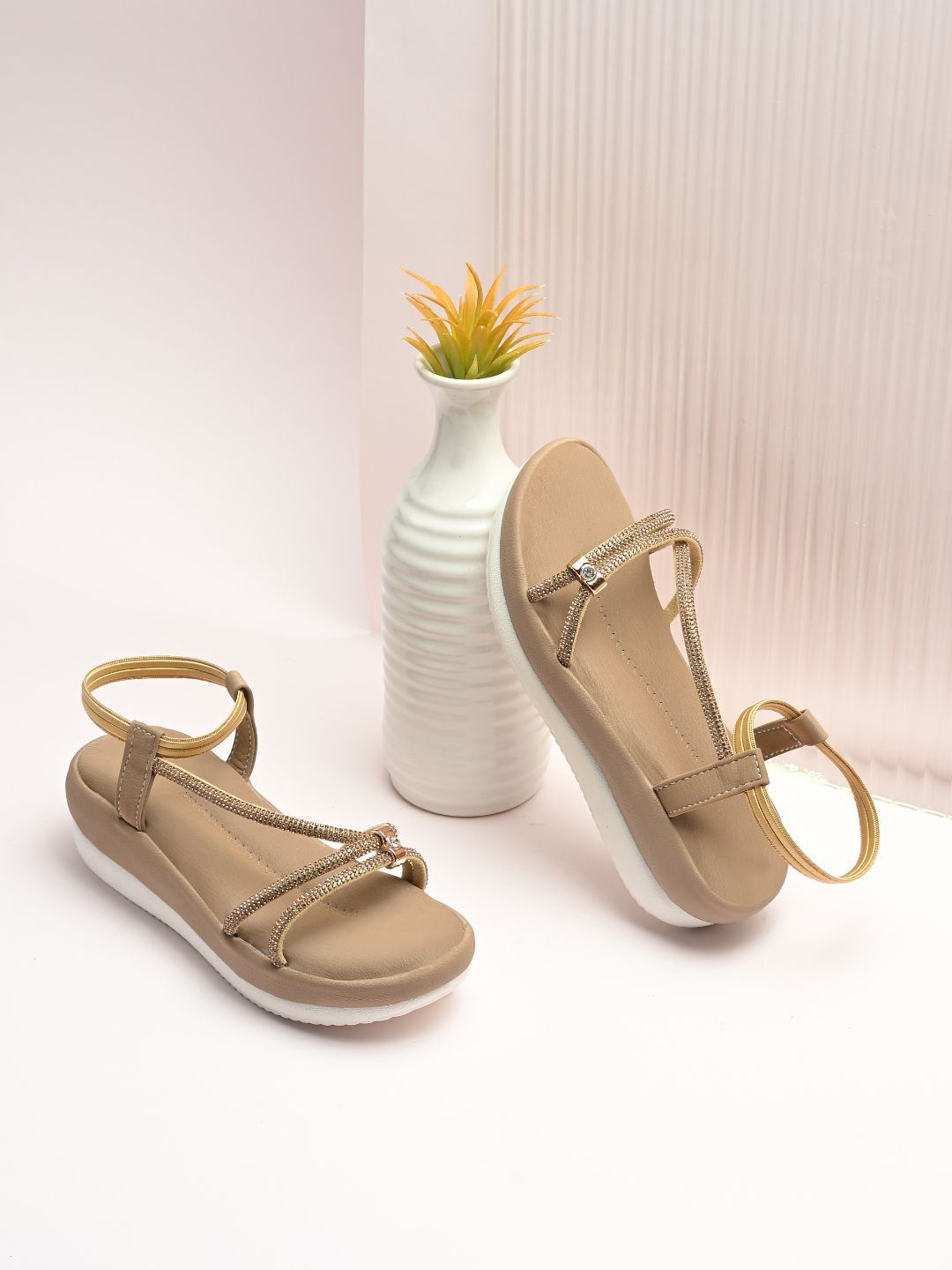 STEFENS Girls Embellished PVC Open Toe Sandals-picture-50