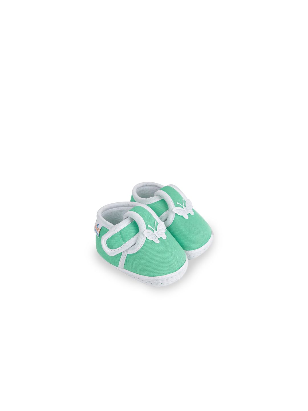Neska Moda 3 To 12 Months Baby Boys & Baby Girls Cute Soft Cotton Pre-Walker Butterfly Booties (Toe to Heel Length - 12 cm, Green)-picture-44
