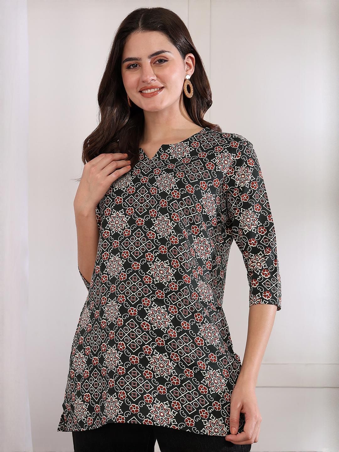 moda rapido Women Printed Regular Straight Kurti Pack Of-1-picture-36