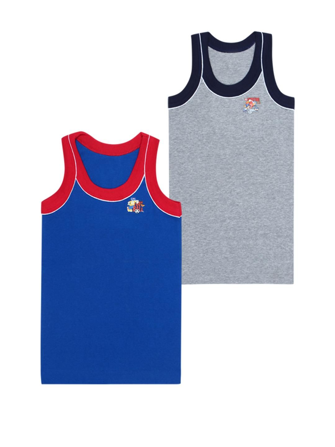 Kritiu Boys Pack of 2 Cotton Vests-image-47