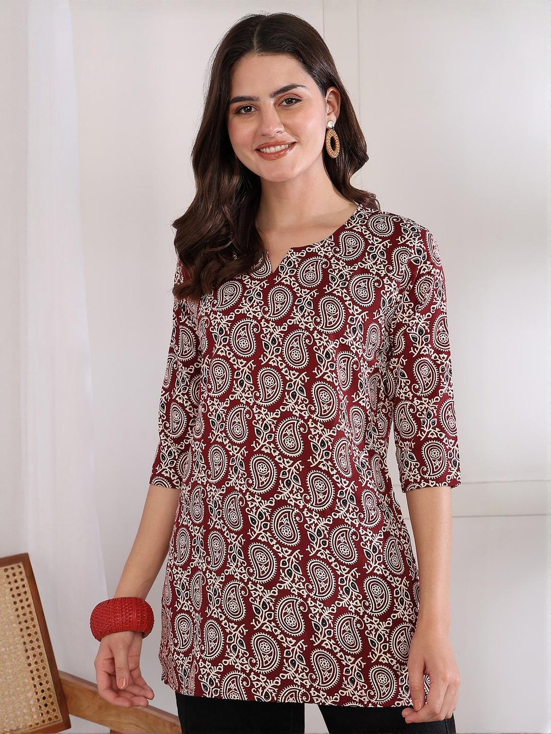 moda rapido Women Printed Regular Straight Kurti Pack Of-1-picture-37