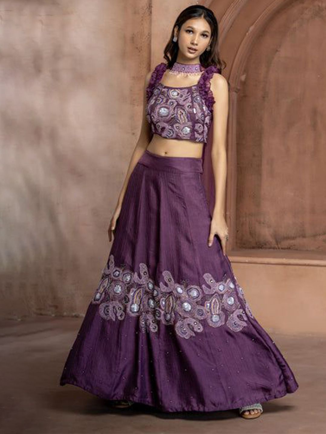 GloballyRonakRBafna Made to Measure Lehenga & Blouse Organza-picture-45
