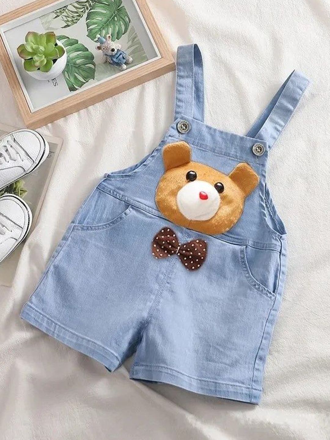 Ju Ju Jam Kids Teddy Cotton Dungaree-picture-46