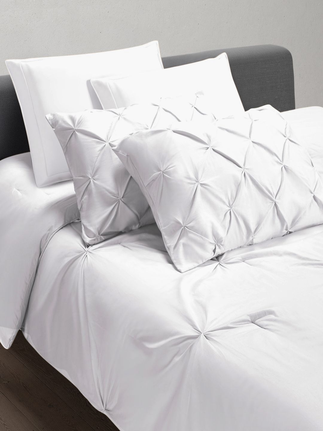 SANSAAR A DDECOR BRAND LIVE CONSCIOUSLY Orange Cotton 3 Piece Bedding Set-picture-45