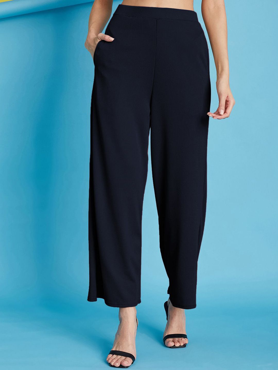 Selvia Women Relaxed Fit Trousers-image-1
